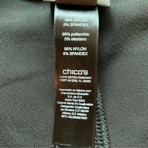 CHICO’S Black Dress Slacks! Pull on Black NICE Knit Pants with slight stretch! S - Picture 7 of 13